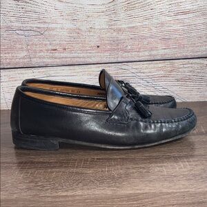 Allen Edmonds Urbino Tassel Loafers Black Leather Mens Size 11 D Made In Italy